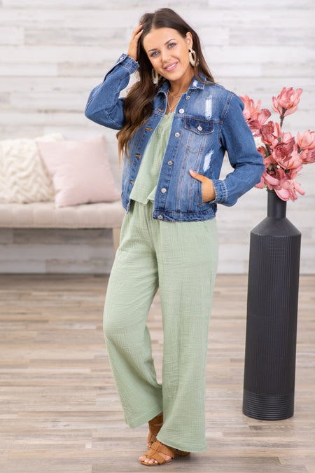 Sage Tank and Wide Leg Pant Set - Filly Flair