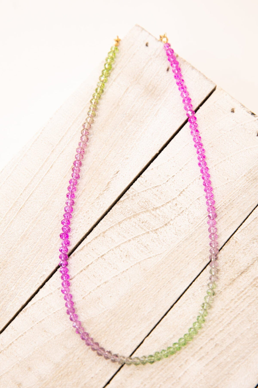 Purple and Green Ombre Choker Necklace - Filly Flair