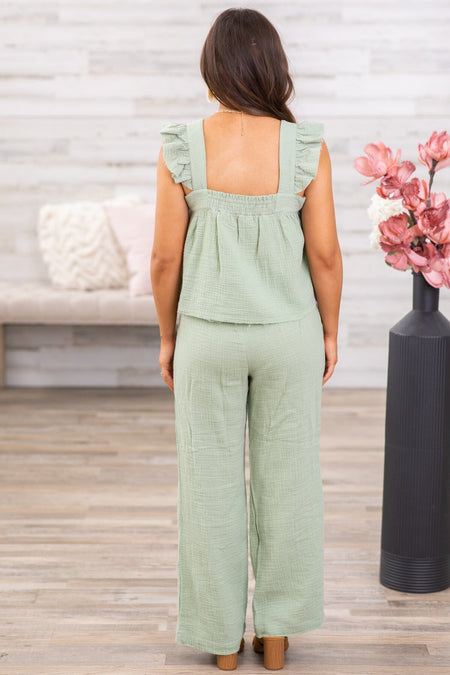 Sage Tank and Wide Leg Pant Set - Filly Flair