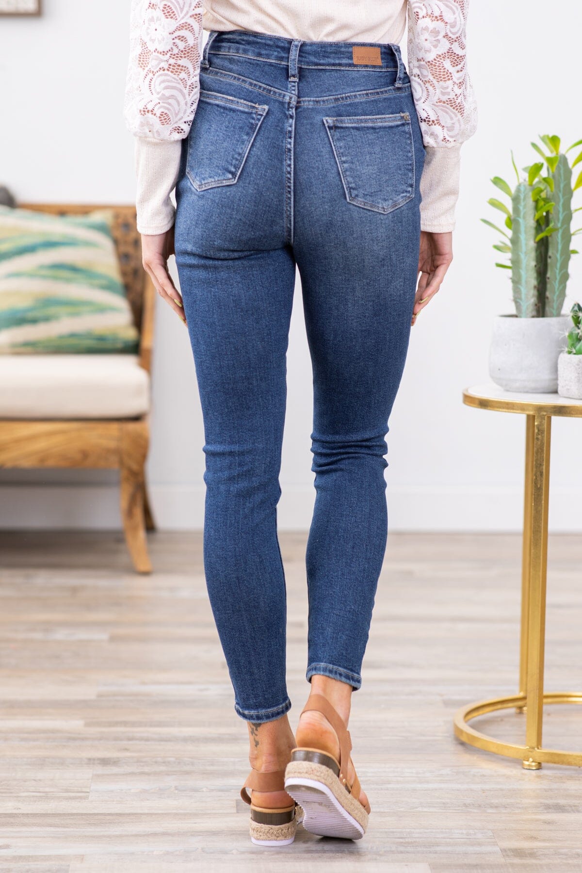 Judy Blue Non Distressed Front Yoke Jeans - Filly Flair