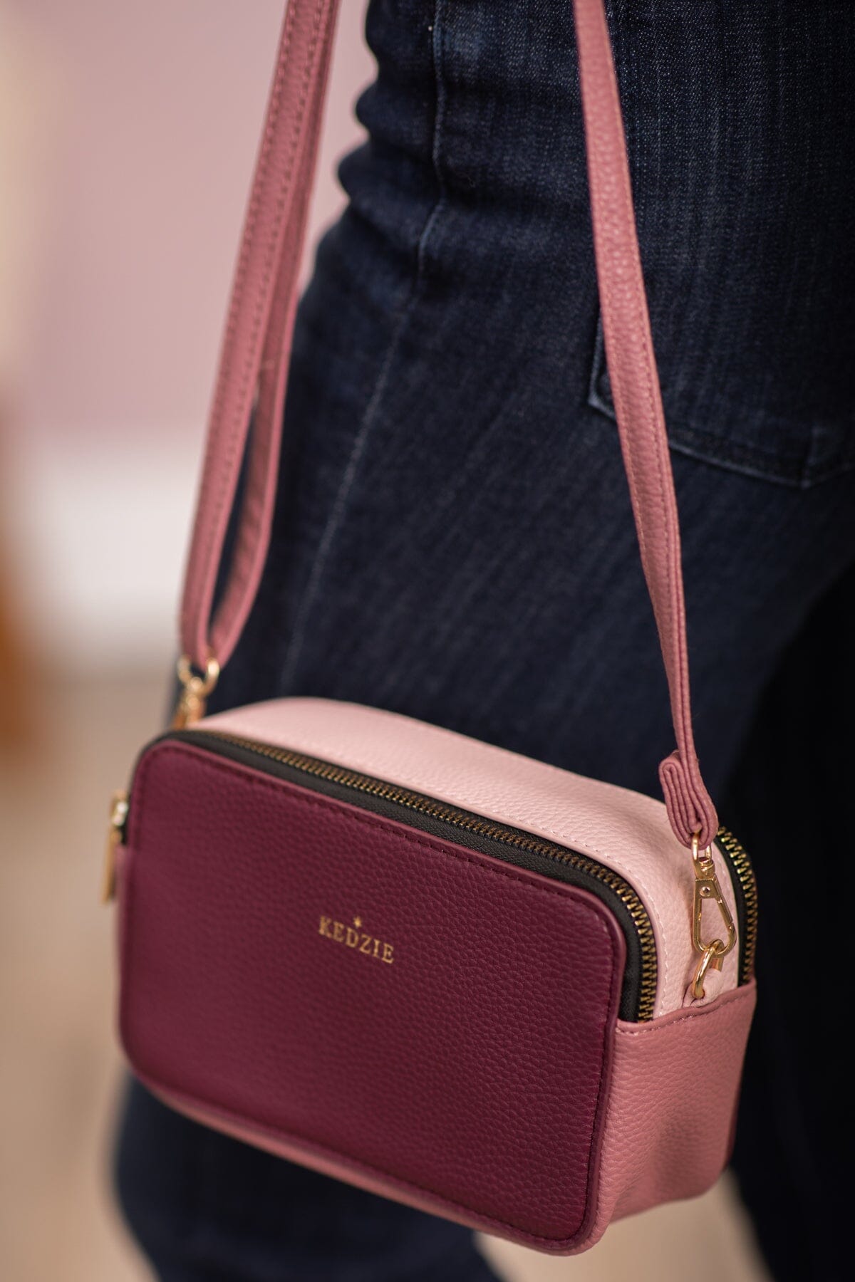 Blush hot sale crossbody handbags