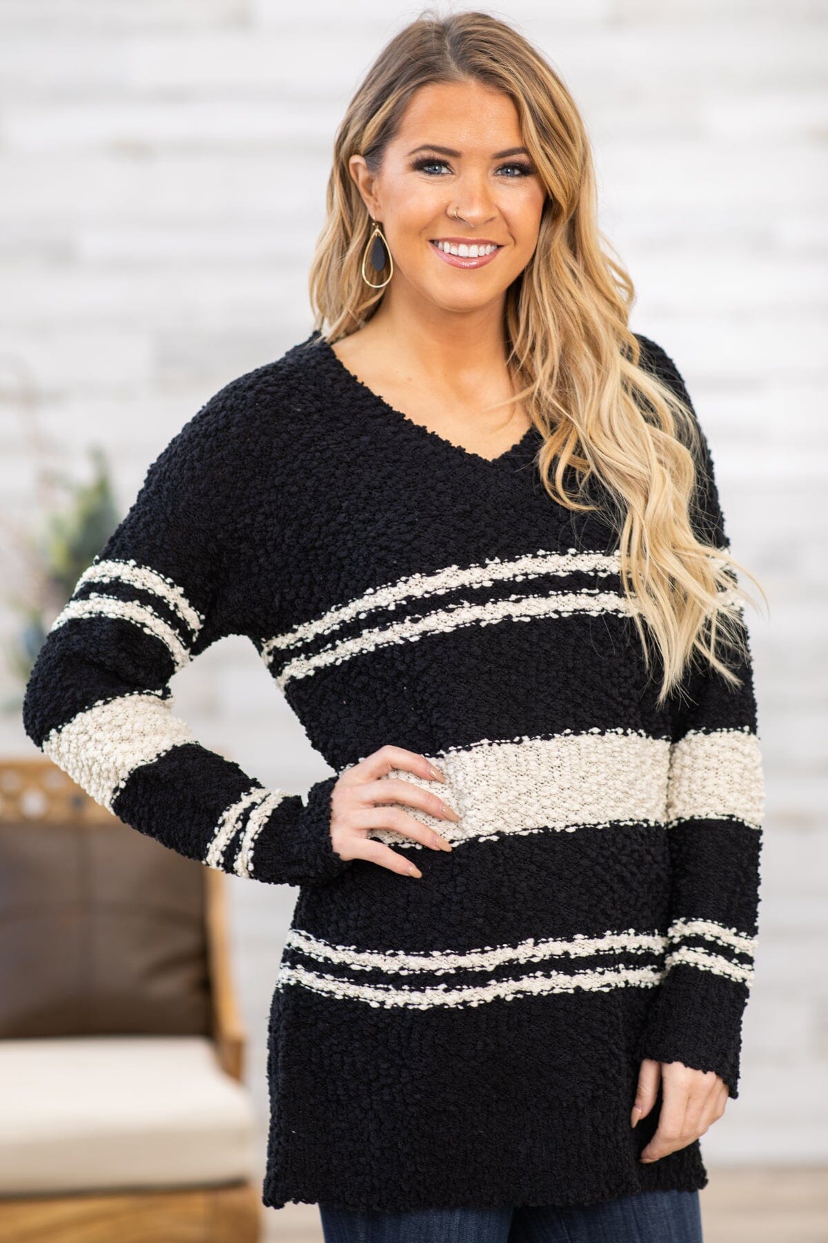 Black hotsell popcorn sweater