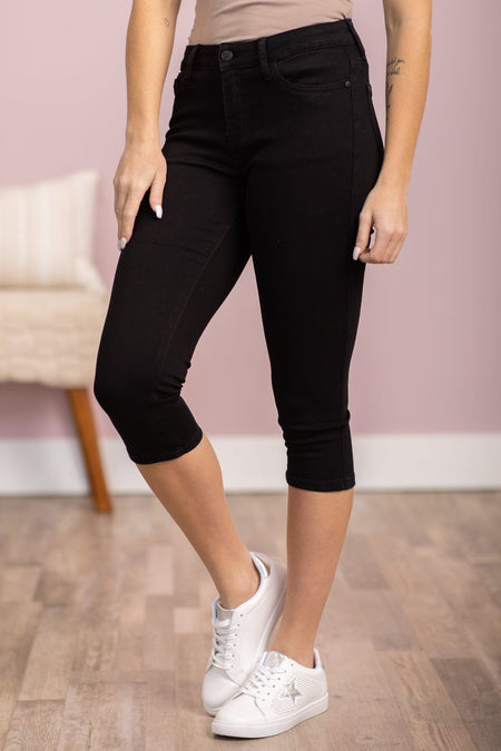 Judy Blue Black Skinny Capris - Filly Flair