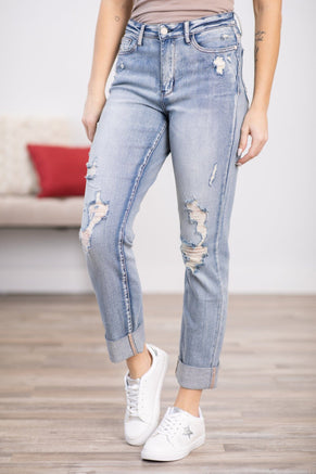 Judy Blue Double Cuff Boyfriend Jeans - Filly Flair