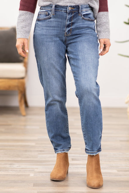 Judy Blue Non Distressed Boyfriend Jeans - Filly Flair