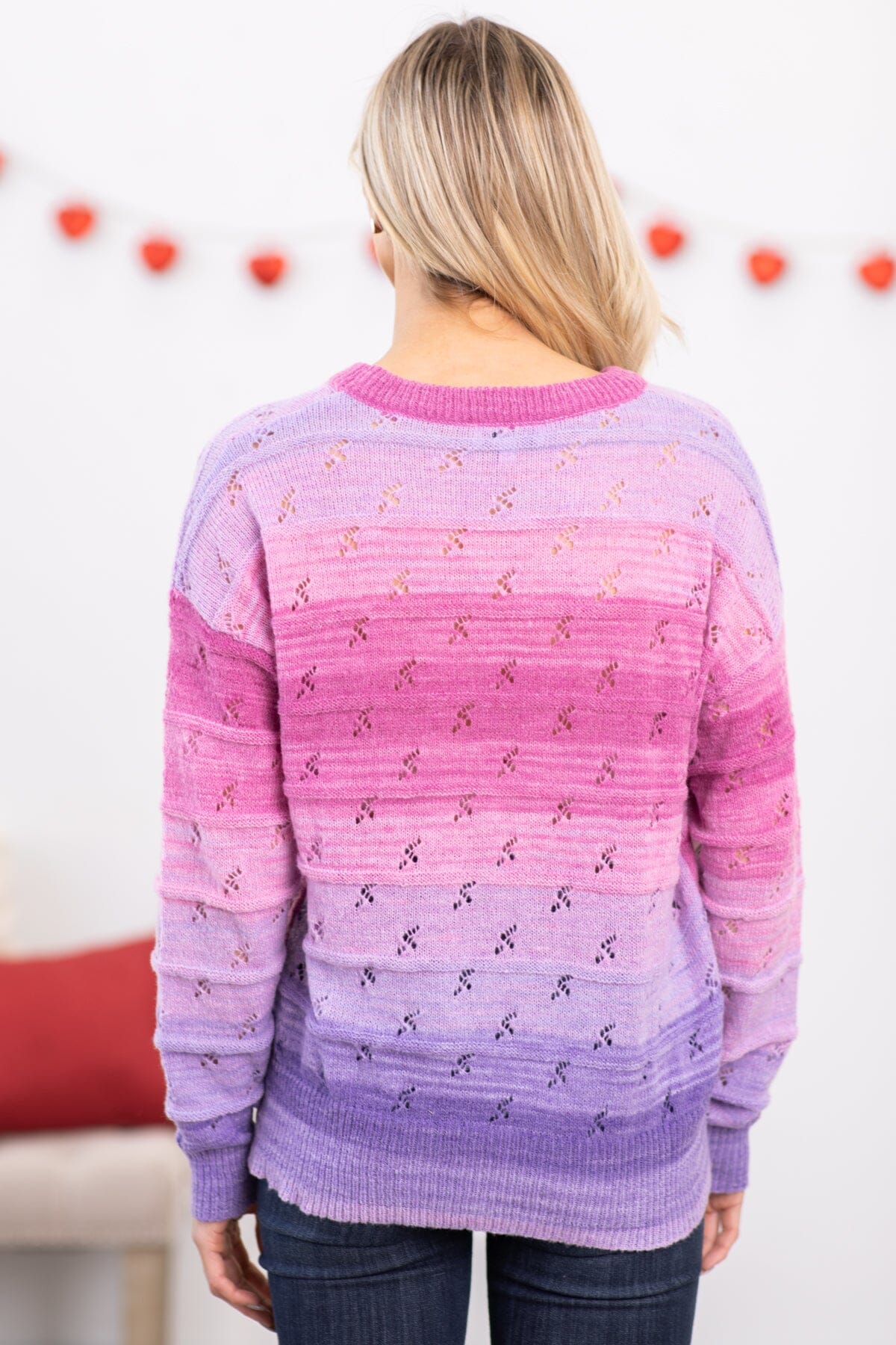 Purple hot sale ombre sweater