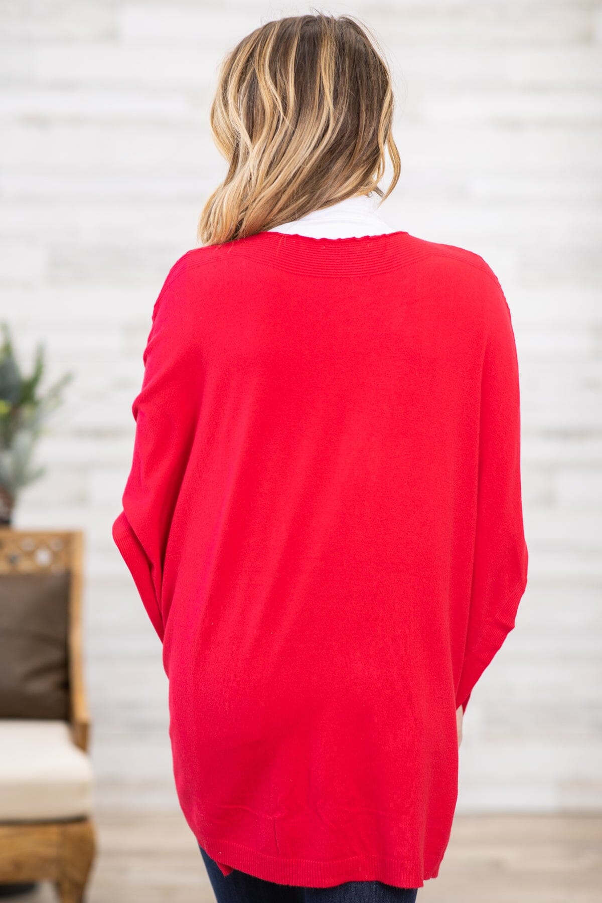 Red and Gold Scattered Studs Sweater - Filly Flair